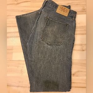 Gap 1969 Mens 33x34 Low Rise Straight Jeans